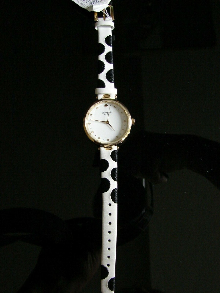 NEW KATE SPADE WATCH WHITE with BLACK POLKA DOTS | eBay display picture 1