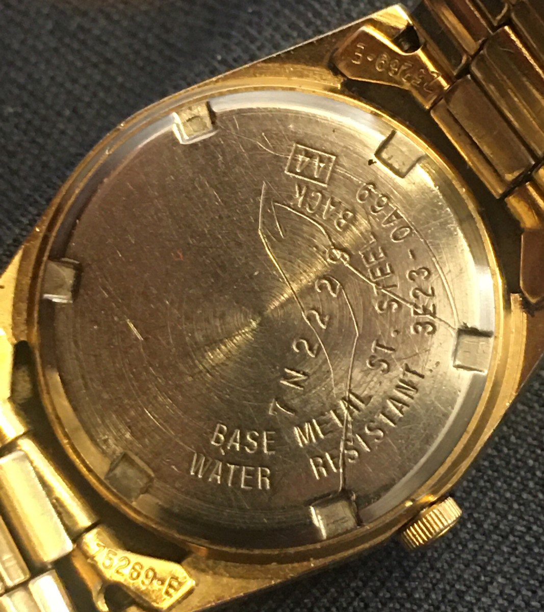 VINTAGE Seiko 3E23 0A69 Gold Day / Date Watch New Battery Run | eBay