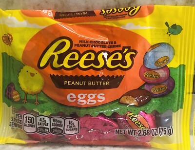 Reeses Easter Shapes Milk/Peunat Butter 1 Pack of 12 Eggs-Brand New-SHIPS 24 HRS