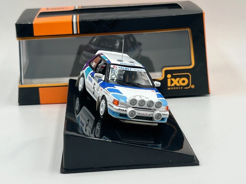 Mazda 323 GT-X #5 T.Salonen Rallye 1000 Lakes 1990 1/43 IXO Neuf Boite Vitrine - Photo 4/4