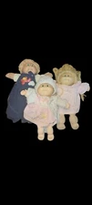 Vintage Cabbage Patch Dolls Boy and Girl Lot of 3 from 1982 and 1989. 