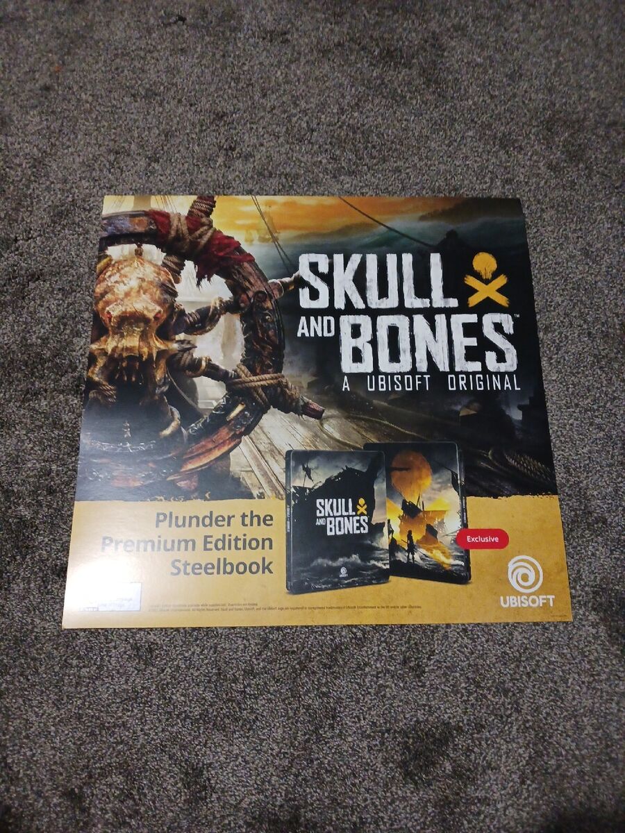 SKULL AND BONES GameStop Promo Advertising POSTER 24 x 23.75 *NEW*