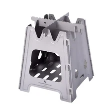 Boundless Voyage Outdoor Titanium Folding Wood Stove Camping Multi-Fuels Alco...