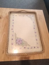 Old vintage tray - handmade - good condition-46x65