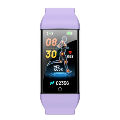 Kuzney TK76 Bluetooth Smartwatch ECG Monitor Pulse Therapy Fitness Tracker Pink - Picture 4 of 13