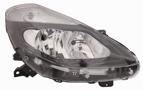Scheinwerfer Vorderlicht FüR Renault Clio 2009-2012 Schwarze Reflektor Rechts-image