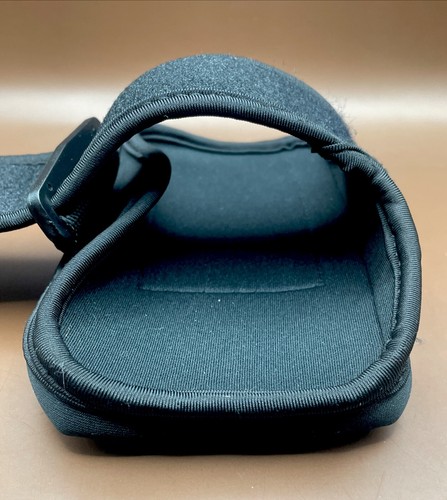 Support téléphone bracelet écran tactile chêne et roseau néoprène noir avec poche de rangement - Photo 6 sur 7