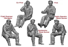 Legend Productions 1/48 B-25 Mitchell Early Crew set (5 figures)