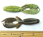 10ct GREEN PUMPKIN-CHARTREUSE 3.5" SWEET BEAVERS Bass Fishing Lures Jig Trailers