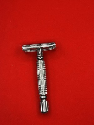 Rockwell R1 Safety Razor Silver Mild Plate DE Double Edge Shaver