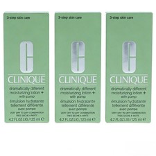 3PACK Clinique Dramatically Different Moisturizing Lotion with Pump 4.2 Oz NEW