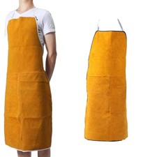 Leather Welder Apron Heavy Duty Flame Retardant Welding Work Protective Apron