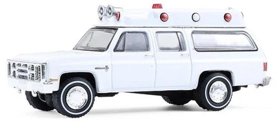 Chevrolet Suburban K20 Ambulance Personnalisée Blanche 1:64 Greenlight 30508 - Photo 1/4