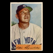 Allie Reynolds #113 1954 Bowman New York Yankees Baseball Card MLB VG