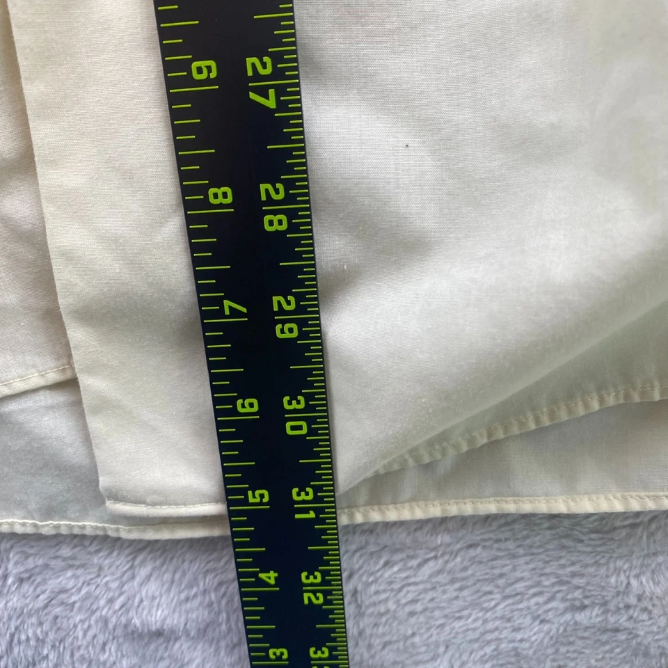 Camisa de vestir John Ashford JA para hombre talla XXL 18,5 cuello manga larga amarilla abotonada Foto 4 de 4