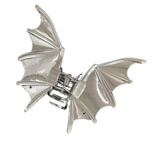 NEW Silver Bat Wings Metal Hair Claw Hair Clip Hair Accessory Halloween Vampire