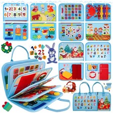 Montessori Busy Board for Toddlers - Educational Activity Book for Fine Motor