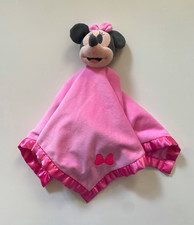 Disney Baby Minnie Mouse Pink Lovey Security Blanket Plush Baby Toy