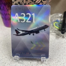 2022 Delta Pilot Trading Card #58 A321NEO Holographic