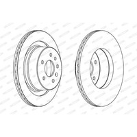 2X Bremsscheibe Ø300Mm Hinten BelüFtet FüR Saab 9-5 Kombi 2.3 Turbo 3.0 Tid