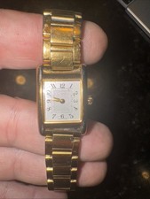 Coach Women's Tank Watch Quartz Stainless Steel White Dial W003N
