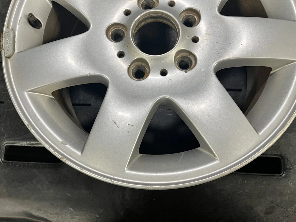 99-06 BMW 325I E46 Wheel Factory Rim 16" X 7" 7 Spoke Alloy Cap Style 45 OEM - Image 3 of 4