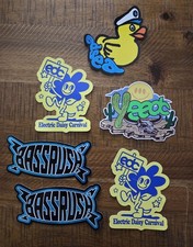 EDC Electric Daisy Carnival Music Festival 2025 Bassrush Swag Sticker Pack of 6 