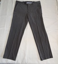 Nautica Men's Classic Fit STRETCH Pant Straight Leg 36x30 Dark Gray    