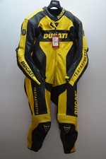 Tuta in Pelle da Moto Dainese Ducati Testastretta SBE-Prof Giallo Nera TG. 56