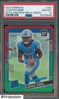 2023 Donruss Optic Preview Red Green Prizm #331 Jahmyr Gibbs RC Rookie PSA 10