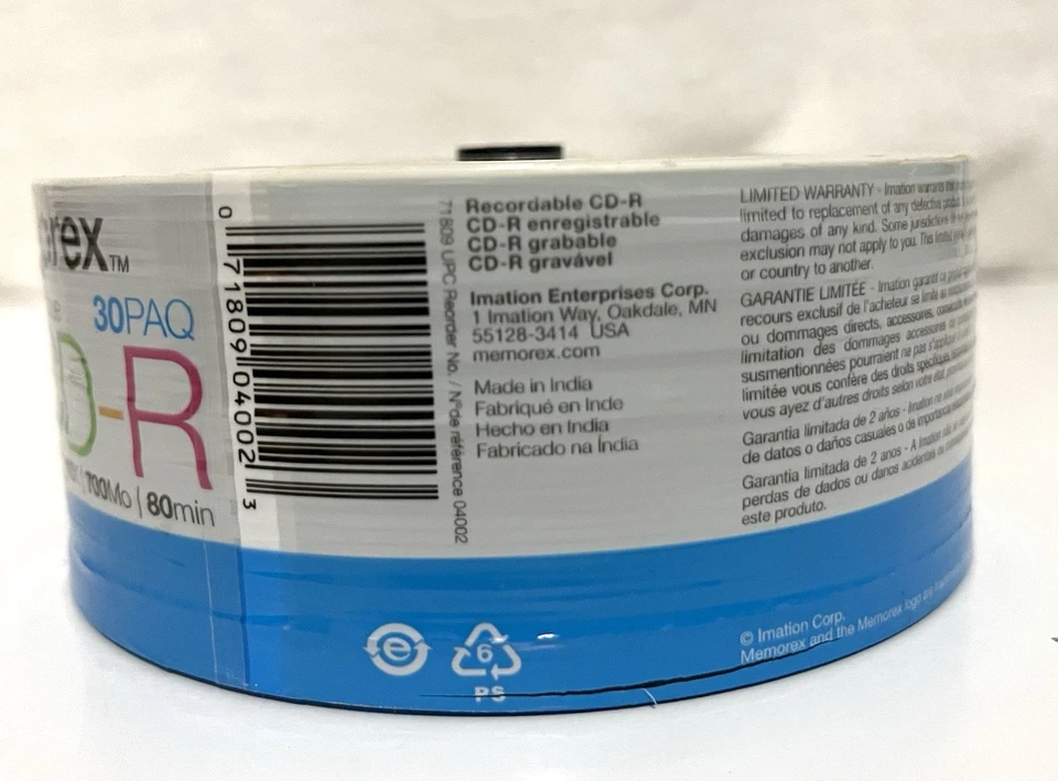 Memorex Music CD-R Da 80min 700mb 40x 30 Pack Spindle - Image 2 of 4