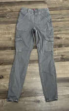 Perfect SPANX Stretch Twill Ankle Cargo Pants Soft Sage Green-20311R-Sz Small