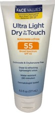 Face Value—SPF 55—Ultra Light Dry Touch Sunscreen—1ct-6 oz—SEE BELOW—SHIP N 24HR