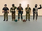Vintage G.I. Joe ARAH figure lot - Torpedo, Mutt, Alpine, Footloose, Flint