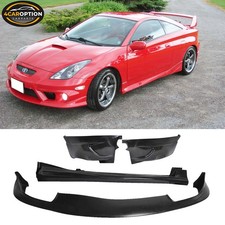 Fits 00-02 Toyota Celica J Style Front Rear Lip Side Skirt Pu