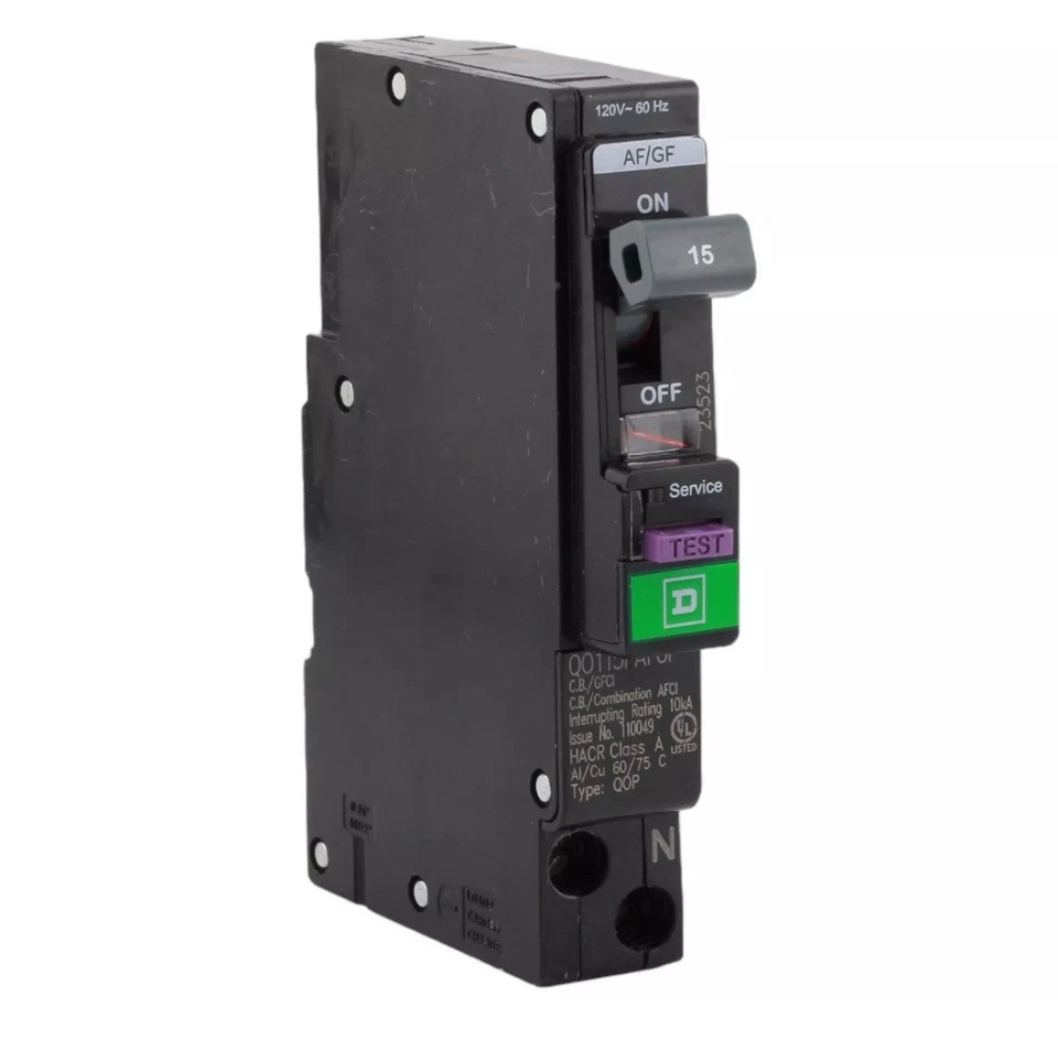 NEW Square D QO115PAFGF 15A 120V 1-Pole AFCI GFCI Dual Function Circuit Breaker - Image 2 of 4