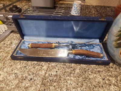 Made in Germany Antique Food carving knife .