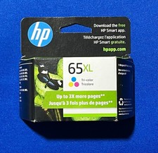 Genuine HP 65XL Tri-Color Ink Cartridge N9K03AN Exp 01/2024 Sealed Box