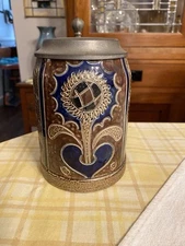 Handarbeit, Germany Vintage Signed & Numbered Lidded Stein - Excellent