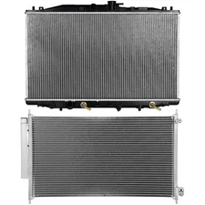 For 2004-2008 Acura TSX Aluminum Radiator & A/C Condenser Set