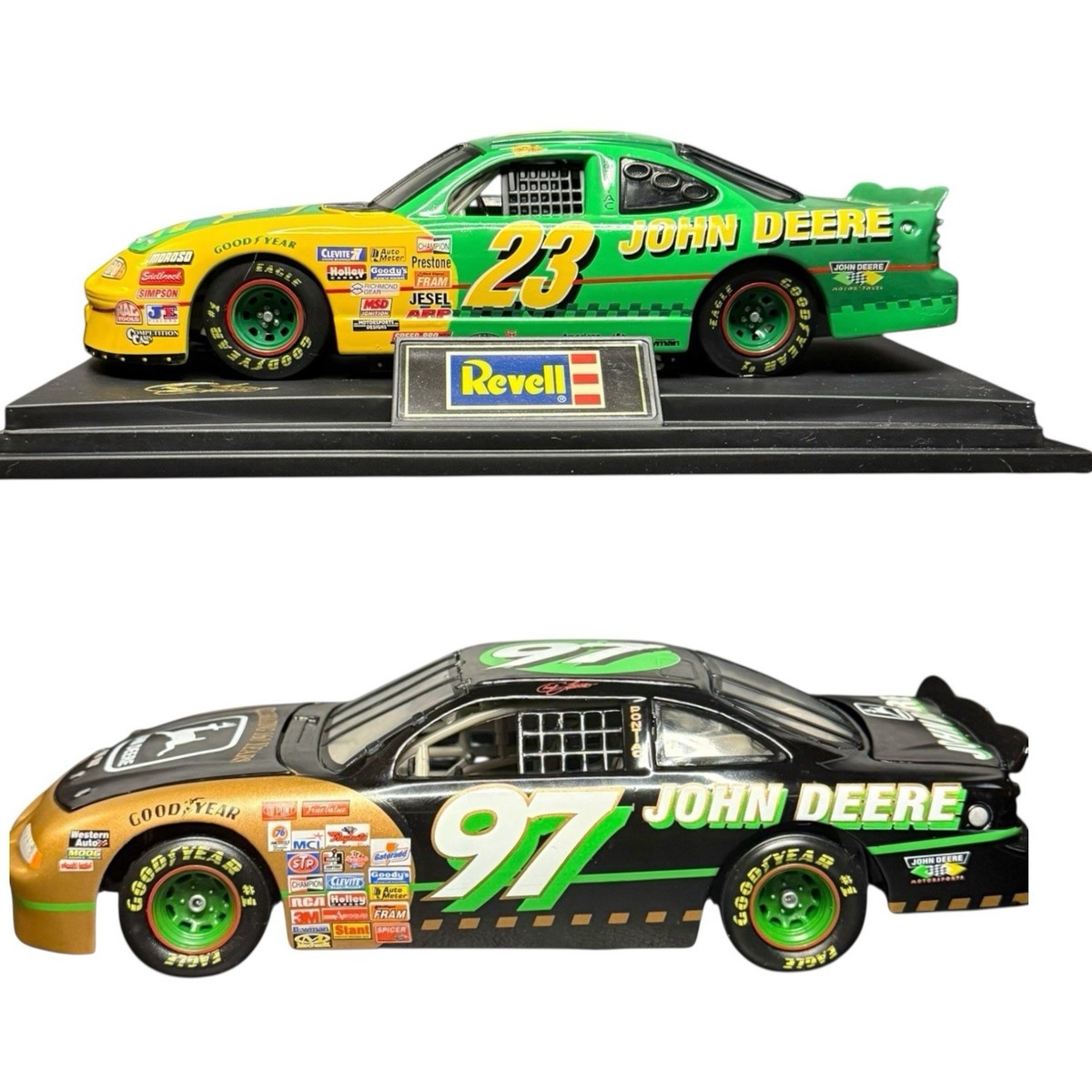 Chad Little John Deere #23 Revell & #97 Action NASCAR 1:24 Diecast