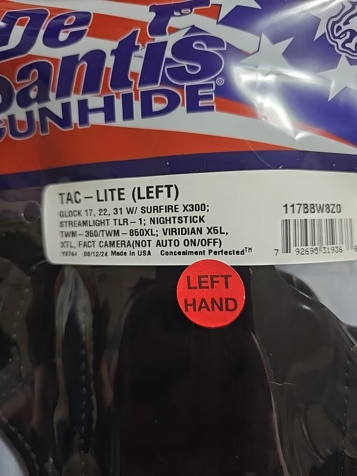 Desantis  Tac - Lite Duty Holster  Left Handed   - Image 2 of 4