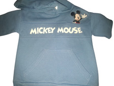 Disney Mickey Mouse Boys 12M Blue 2pc Hooded Hoodie Shorts Outfit Set