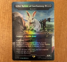 Killer Rabbit of Caerbannog, R 0826, NM Foil, MTG Monty Python Secret Lair SLD