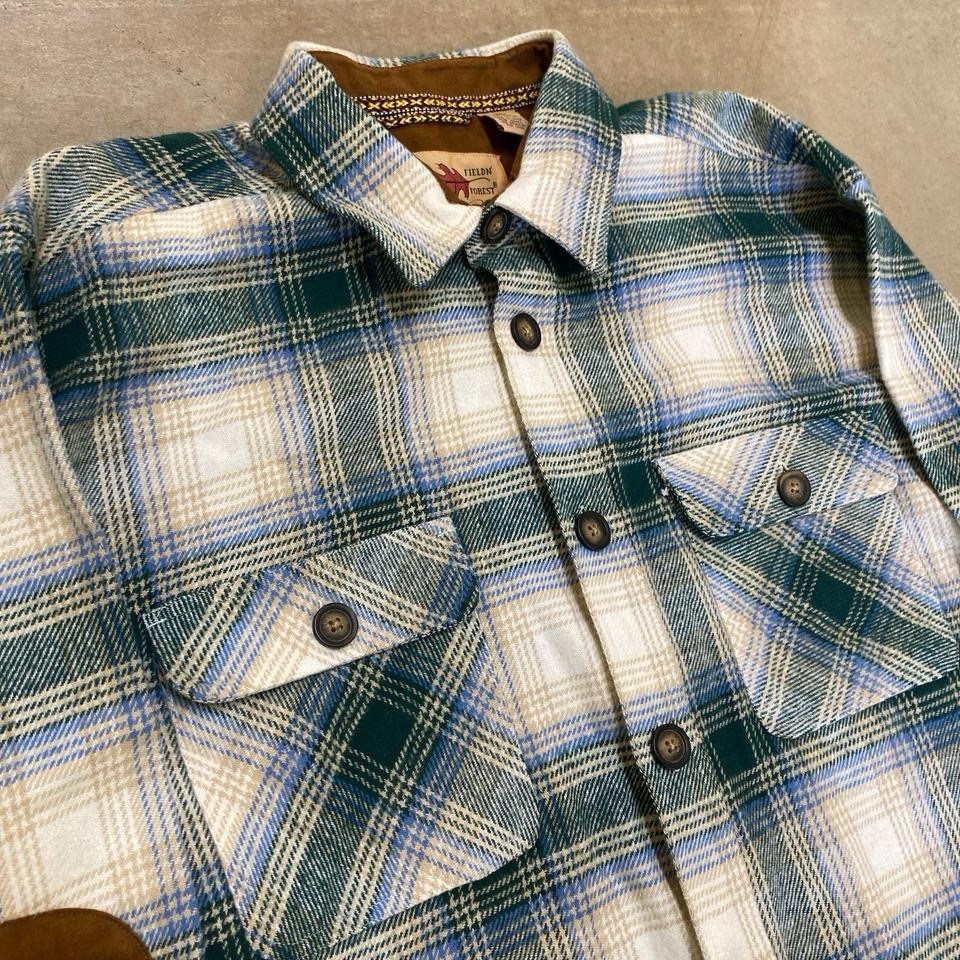Fieldn Forest  Button Up Flannel Elbow Patch Flan… - image 3