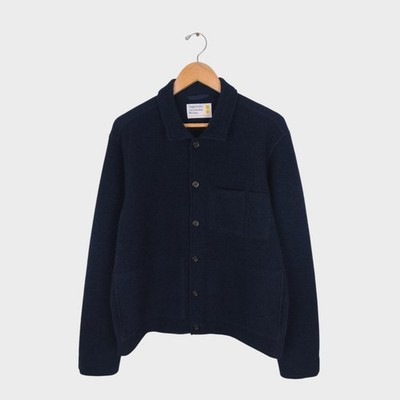 UNIVERSAL WORKS Utility-Jacke Herren dunkelblau Wollfleece - Größe L