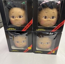 VTG 1985 Foster Children 18 Doll Head Esther Lee Foster Black Hair Brown Eyes