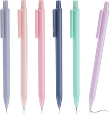 6PCS Pastel Mechanical Pencil Set, Cute Mechanical Pencils 0.5 Mm Aesthetic Arti