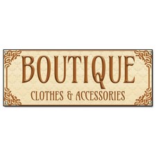 Boutique Clothes  Accessories Banner Concession Stand Food Truck Single Sided