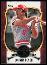 2015 Topps First Home Run Johnny Bench Cincinnati Reds #FHR-7